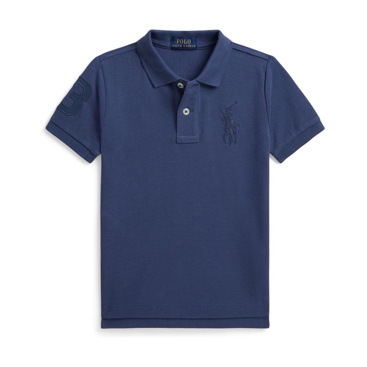 Camisa Ralph Lauren Big Pony Paint-Print Mesh (Toddler/) — Azul