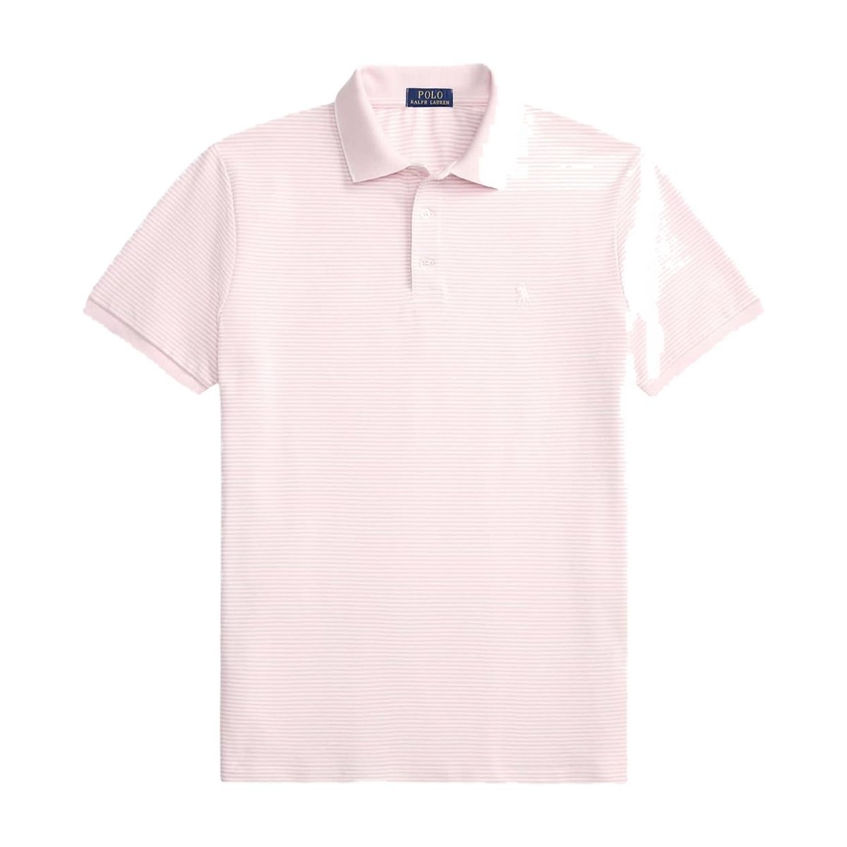 Polo Ralph Lauren Custom Slim Striped Stretch Mesh — Blanco