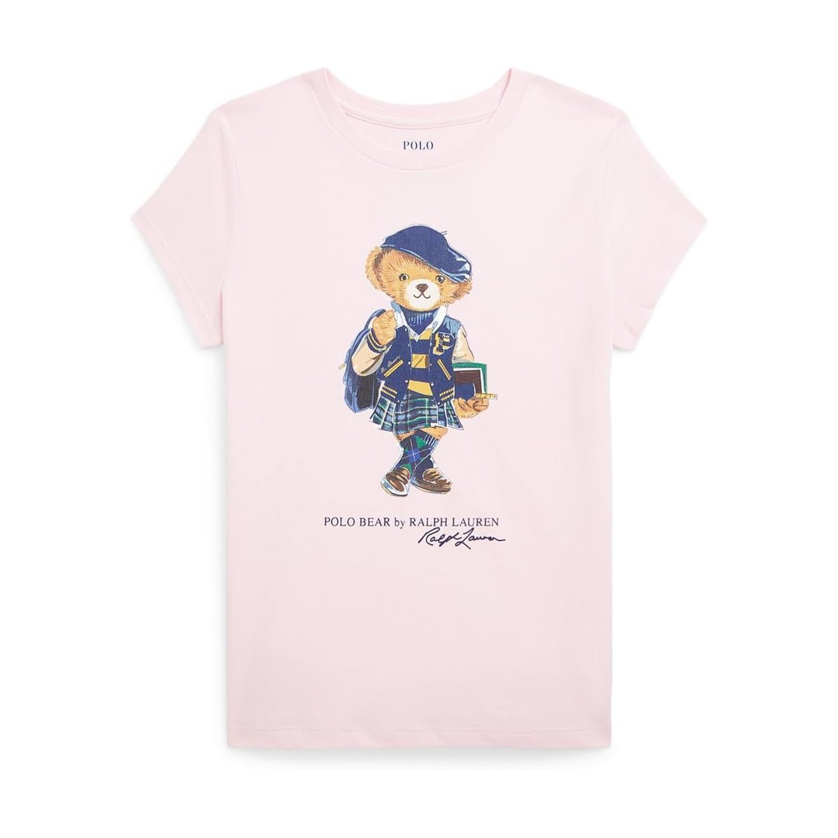 Camiseta Ralph Lauren Bear Cotton Jersey () — Rosado