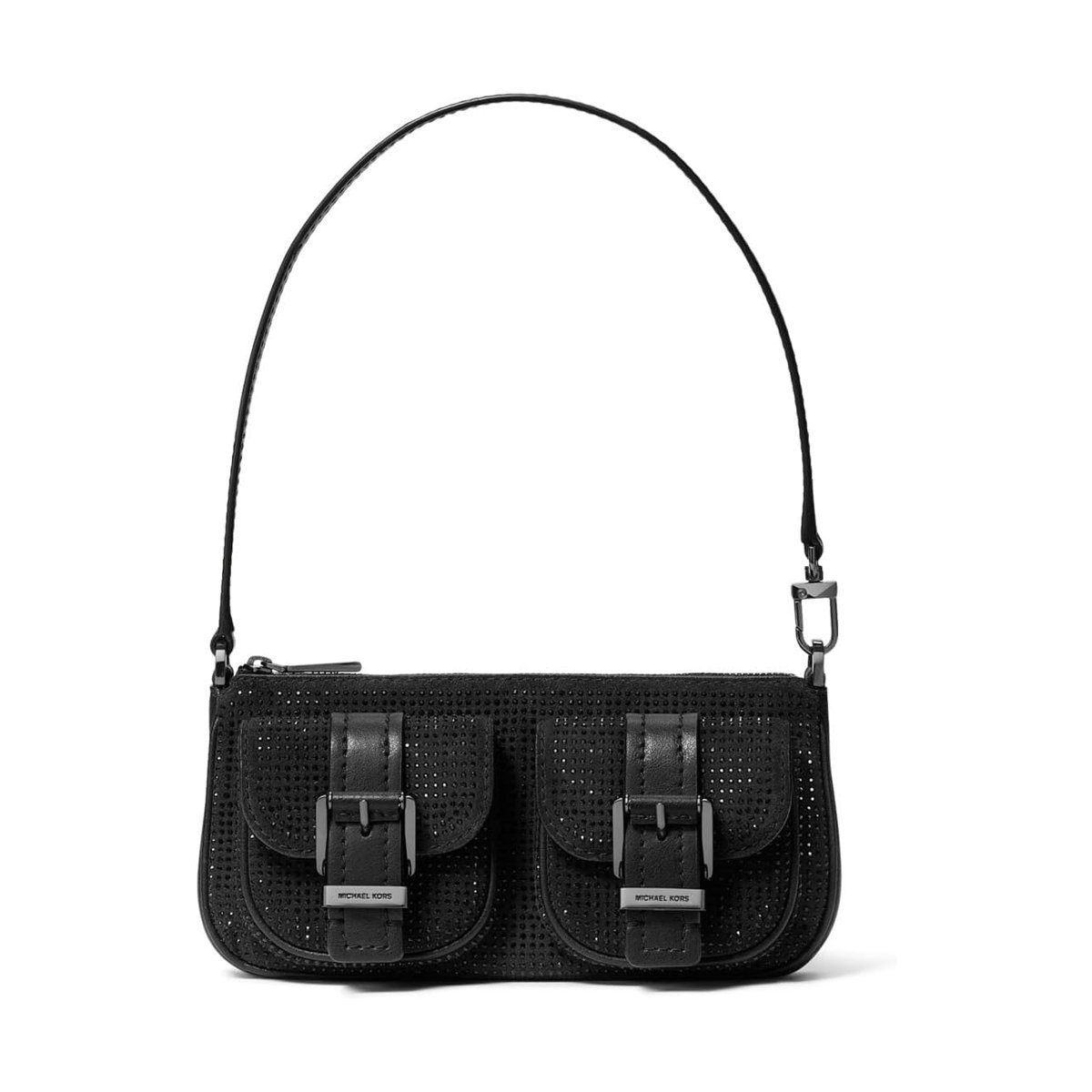 Cartera Michael Kors Zoe Small Convertible Pouchette — Negro