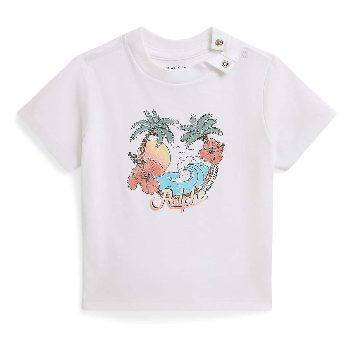 Camiseta Ralph Lauren Cotton Jersey Graphic () — Blanco