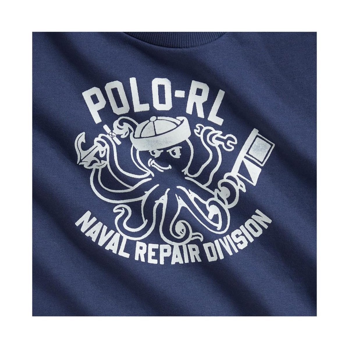 Camiseta Ralph Lauren Cotton Jersey Graphic () — Azul marino