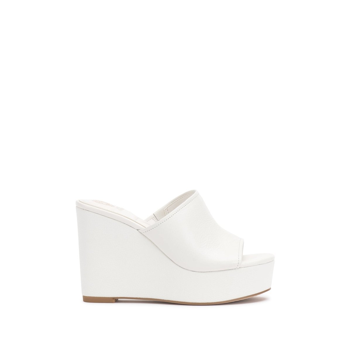 Sandalias Vince Camuto Etta Wedge — Bianco Leather