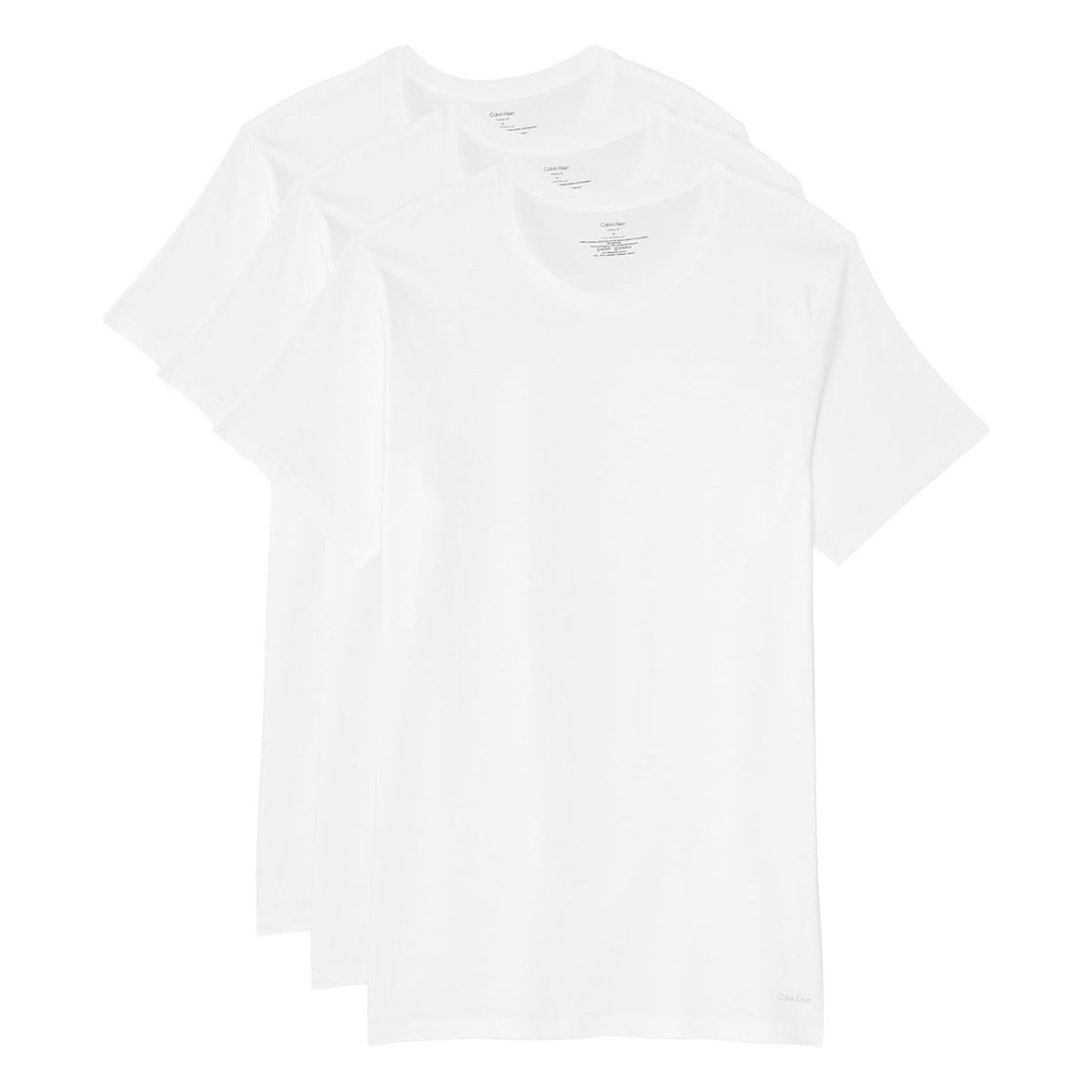 Short Calvin Klein Cotton Classics Multipack Short Sleeve Crew — Blanco