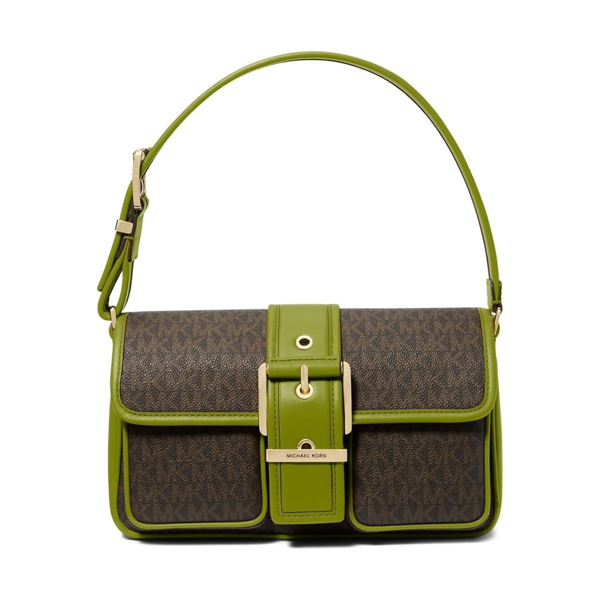Cartera Michael Kors Colby Medium Shoulder — Verde