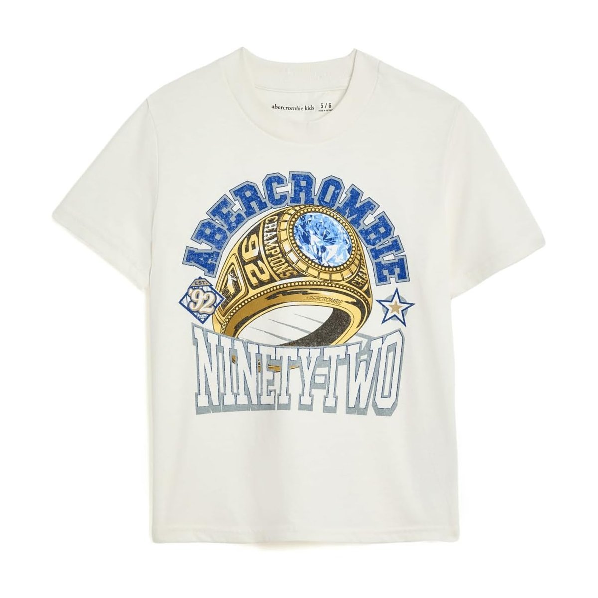 Camiseta Abercrombie & Fitch Championship Ring () — Negro