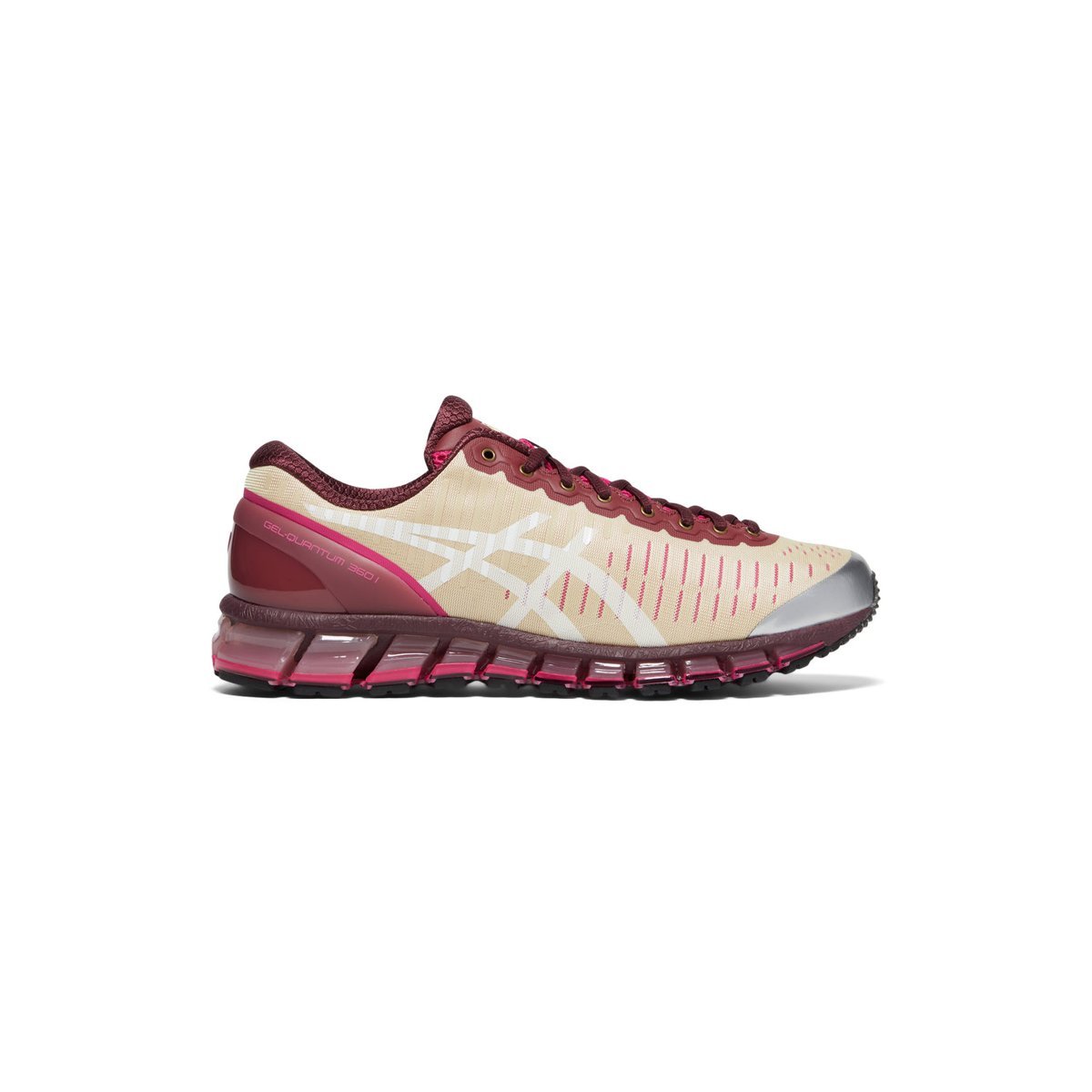 Tenis Asics Above the Clouds Gel-Quantum 360 I (Soft yellow — Rojo
