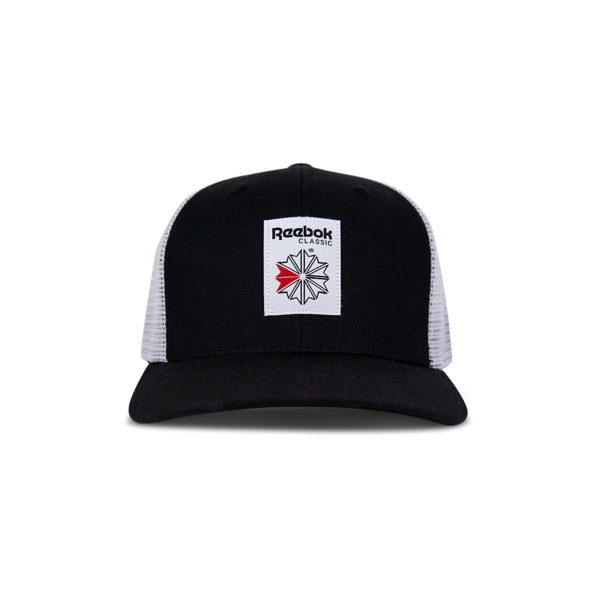 Gorra Reebok Woven Patch Vector Trucker — Negro