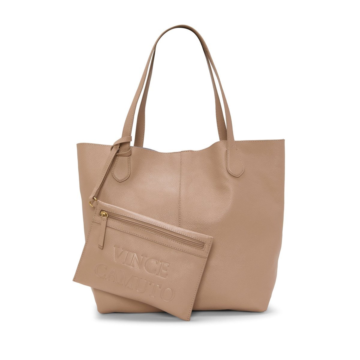 Bolso Vince Camuto Jenna Tote — Cappuccino/Thistle Leather