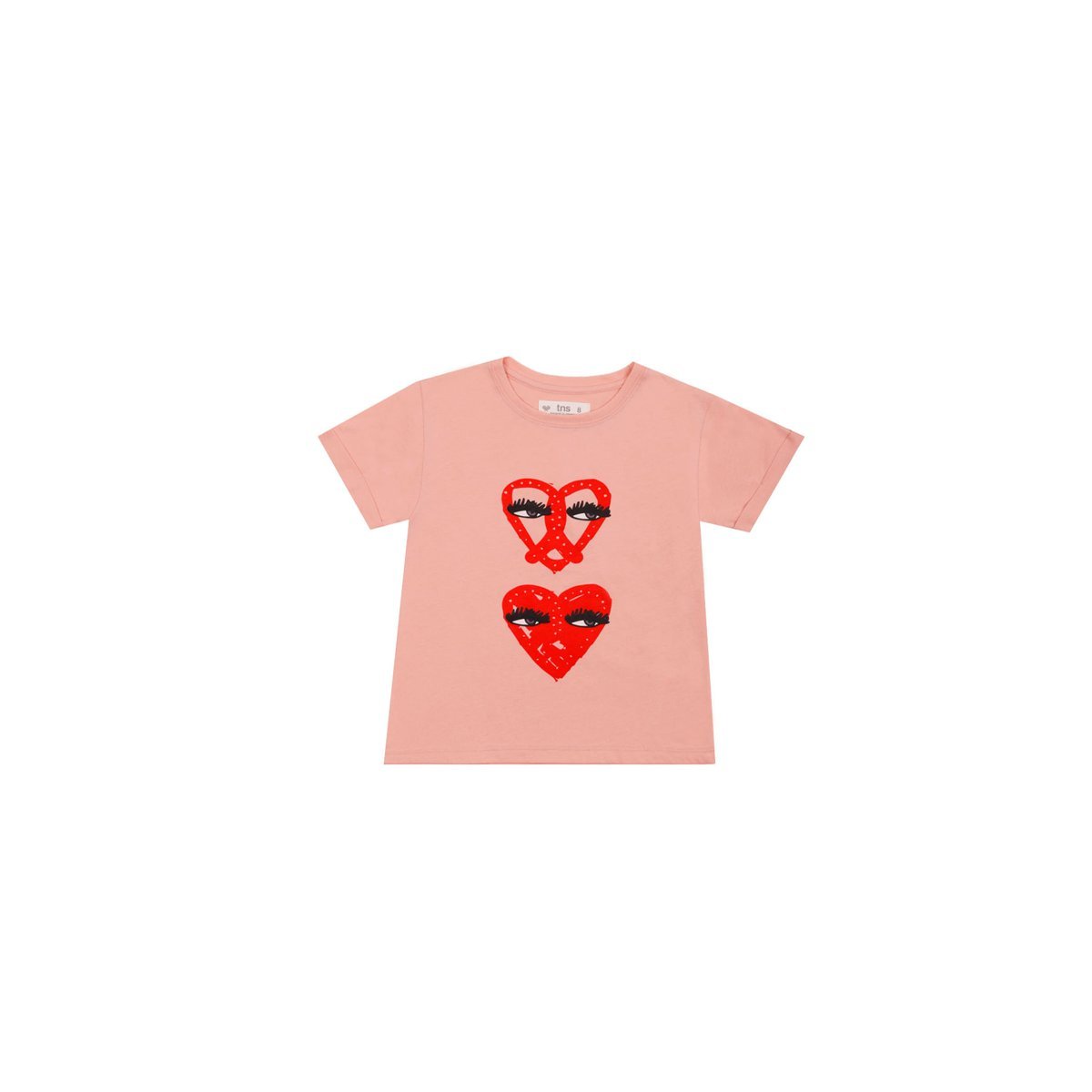 Camiseta rosada con estampado para niña Tennis