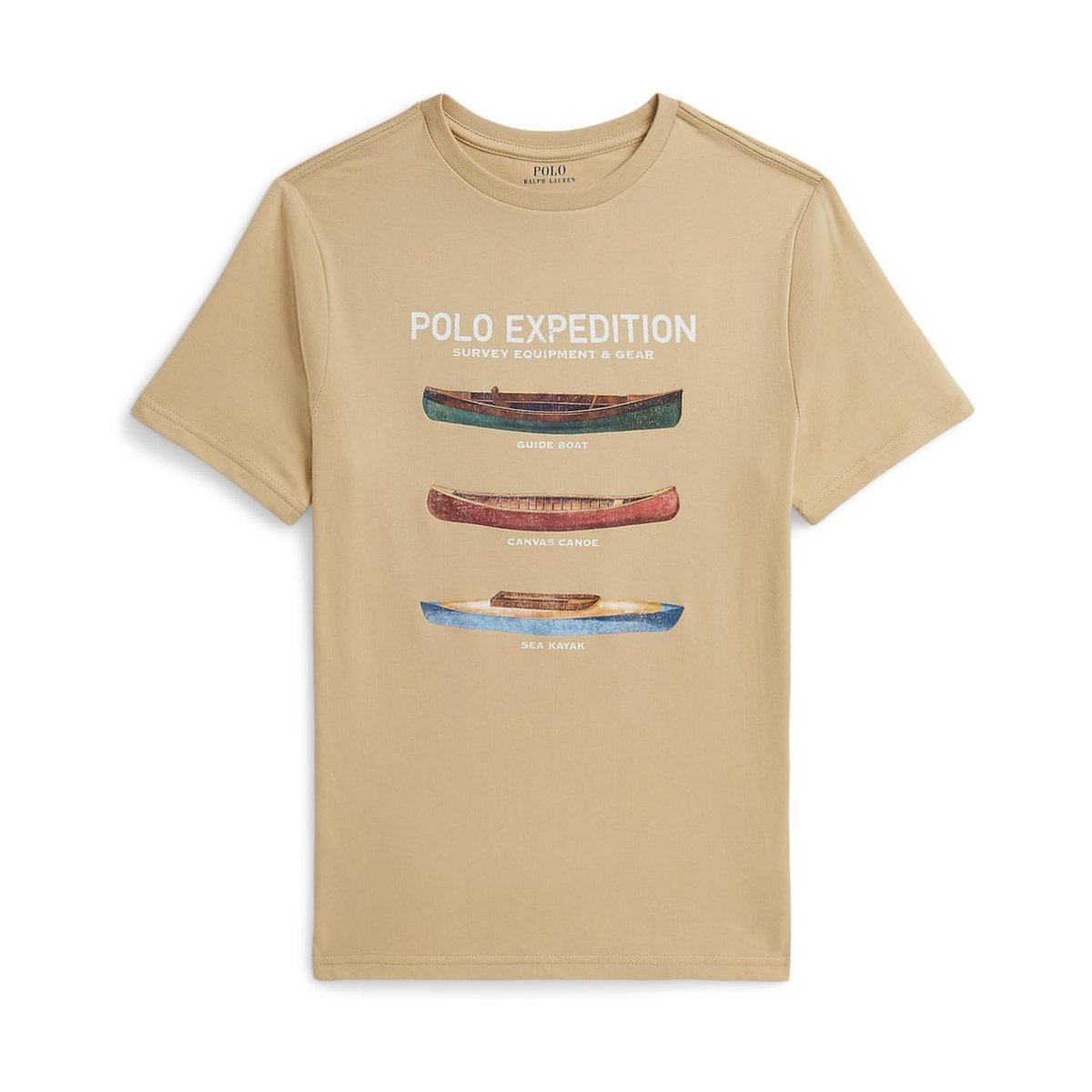 Camiseta Ralph Lauren Cotton Jersey Graphic () — Beige
