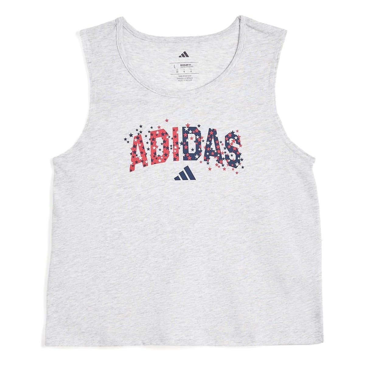 Camiseta Adidas Swing Tank with Back Vent Heather Tank () — Gris