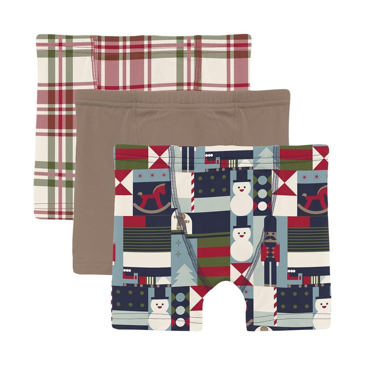 Ropa interior Kickee Pants Print Boxer Brief Set of 3 (Toddler/Little Kid/) — Multicolor