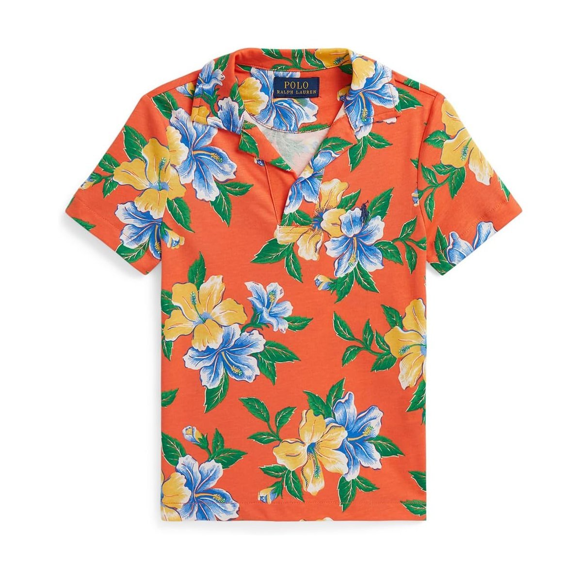 Camisa Ralph Lauren Floral-Print Cotton Jersey (Toddler/) — Iconic Hibiscus