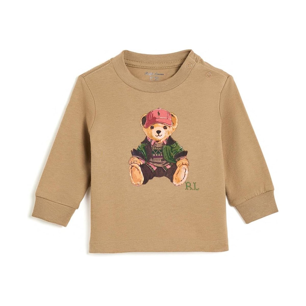 Camiseta Ralph Lauren Bear Cotton Jersey () — Café