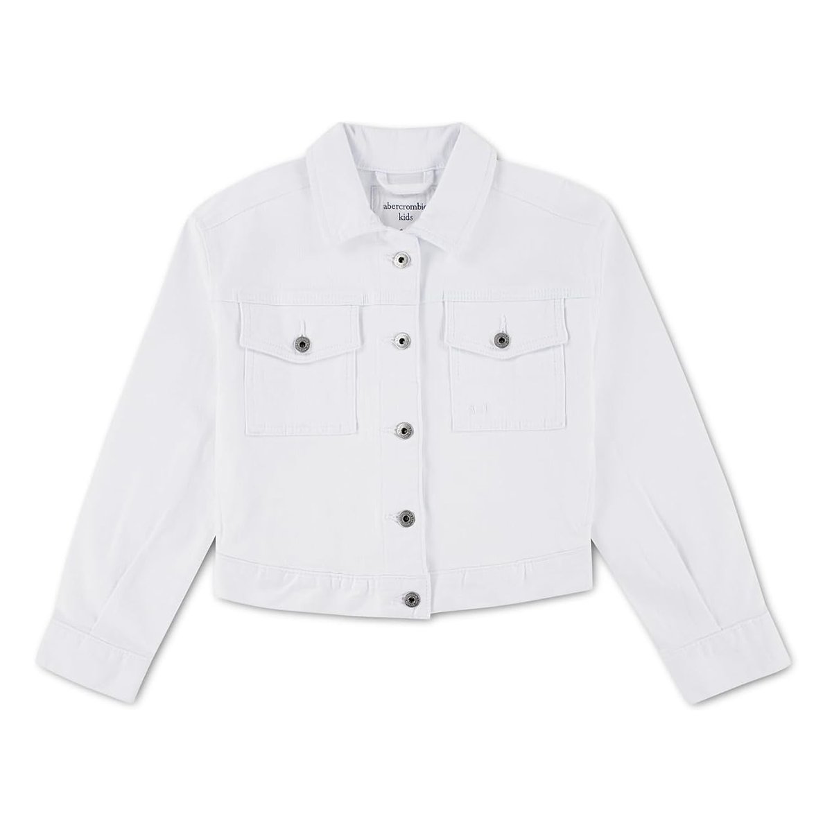 Chaqueta Abercrombie & Fitch Colored Twill Cropped () — Blanco