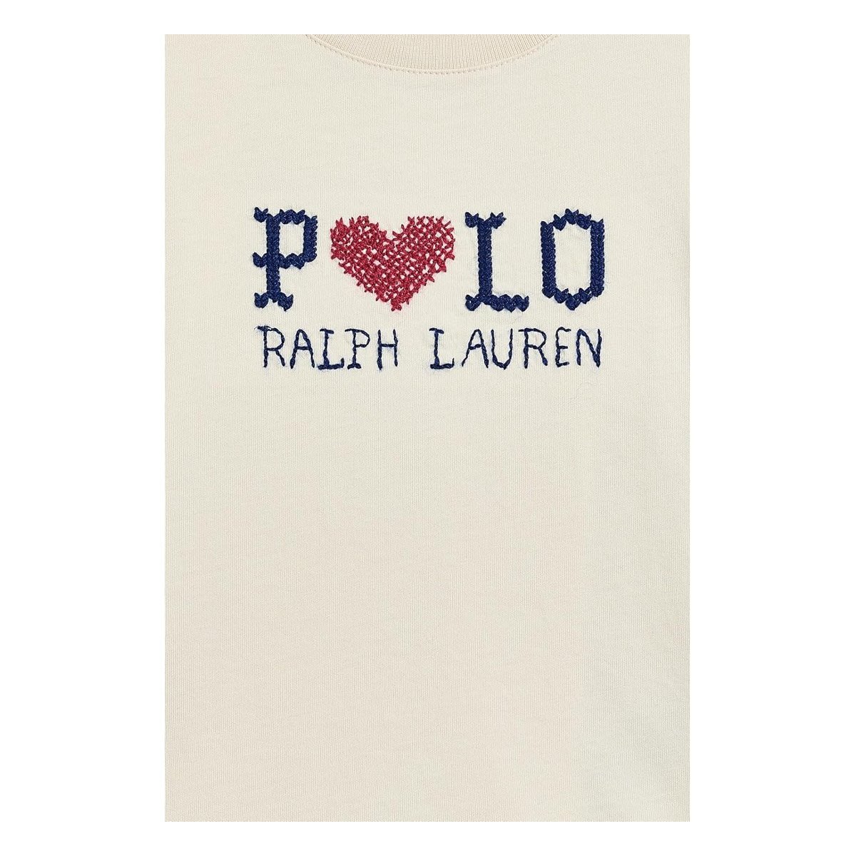 Camiseta Ralph Lauren Logo Cotton Jersey () — Beige