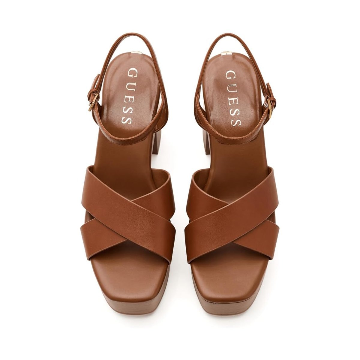 Tacones Guess Qeelin — Dark Natural Leather