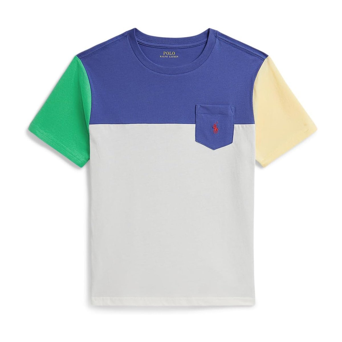 Camiseta Ralph Lauren Color-Blocked Cotton Jersey () — Liberty/Multicolor
