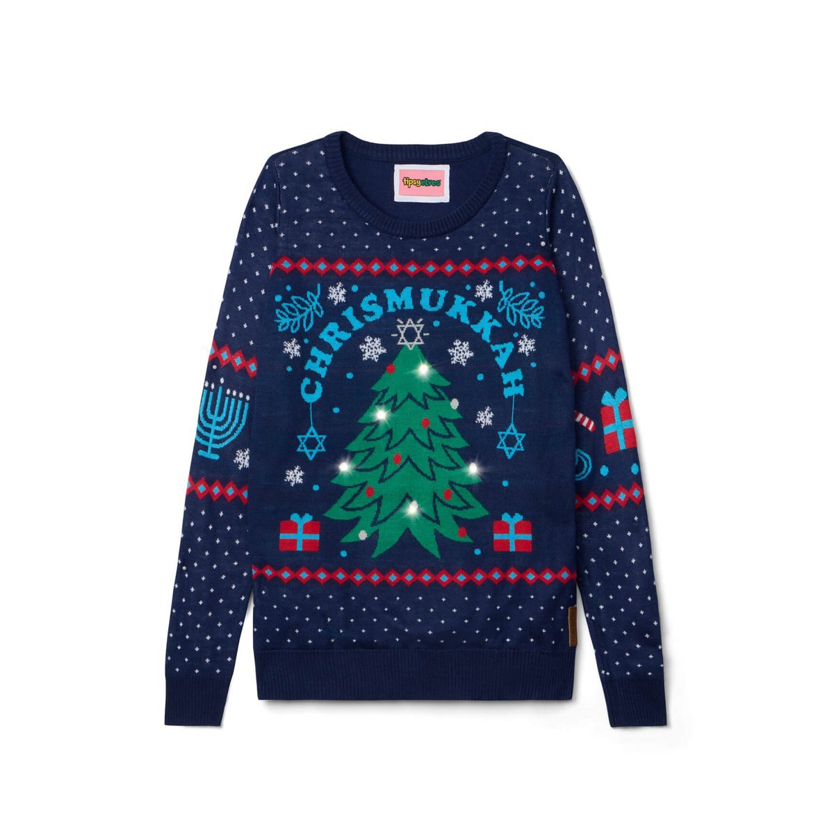 Suéter Tipsy Elves Chrismukkah Light Up