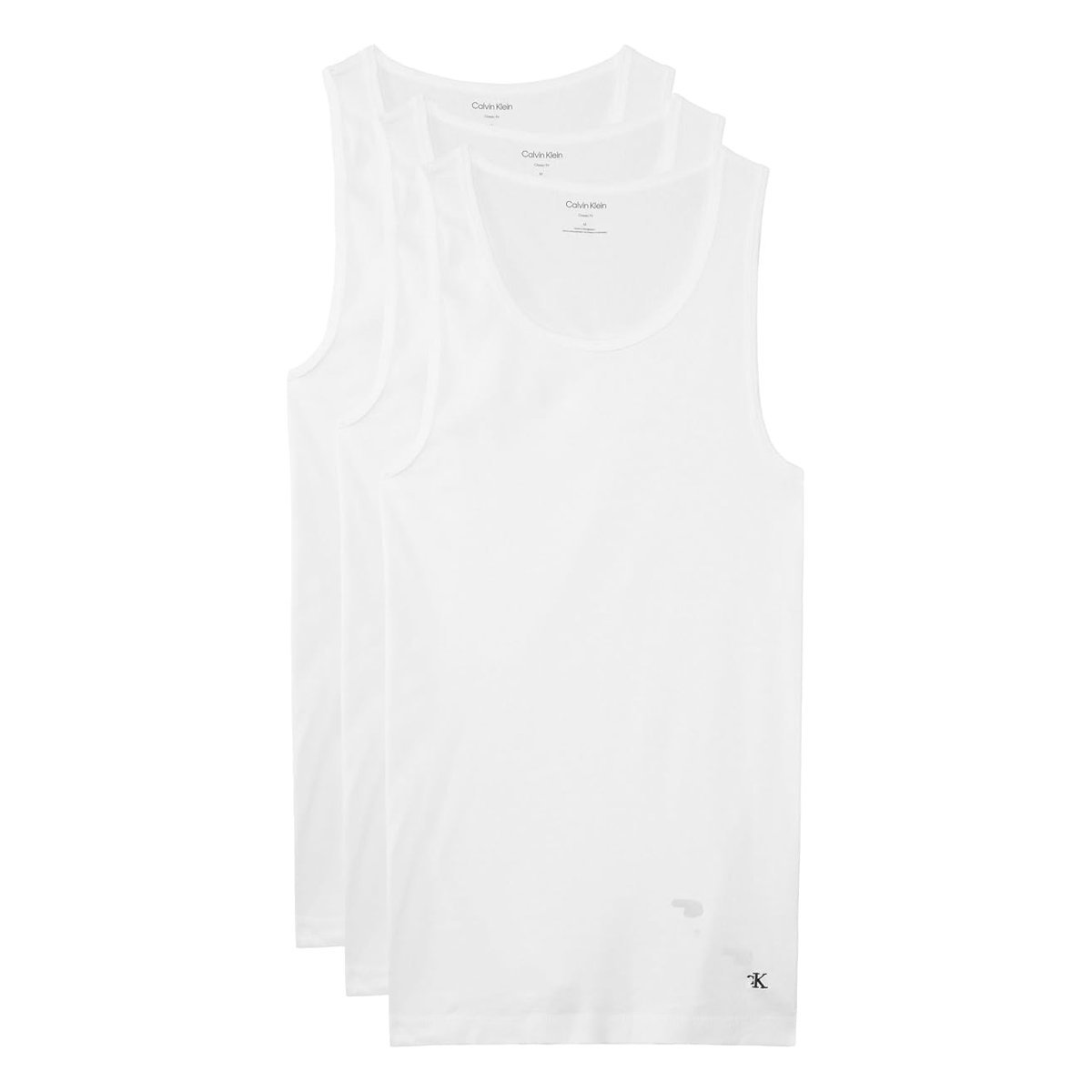 Camiseta Calvin Klein Cotton Classics 3-pack Tank — Blanco