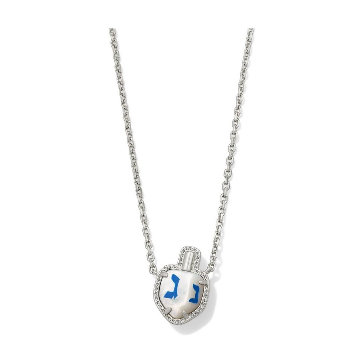 Joyería Kendra Scott Dreidel Short Pendant — Blanco