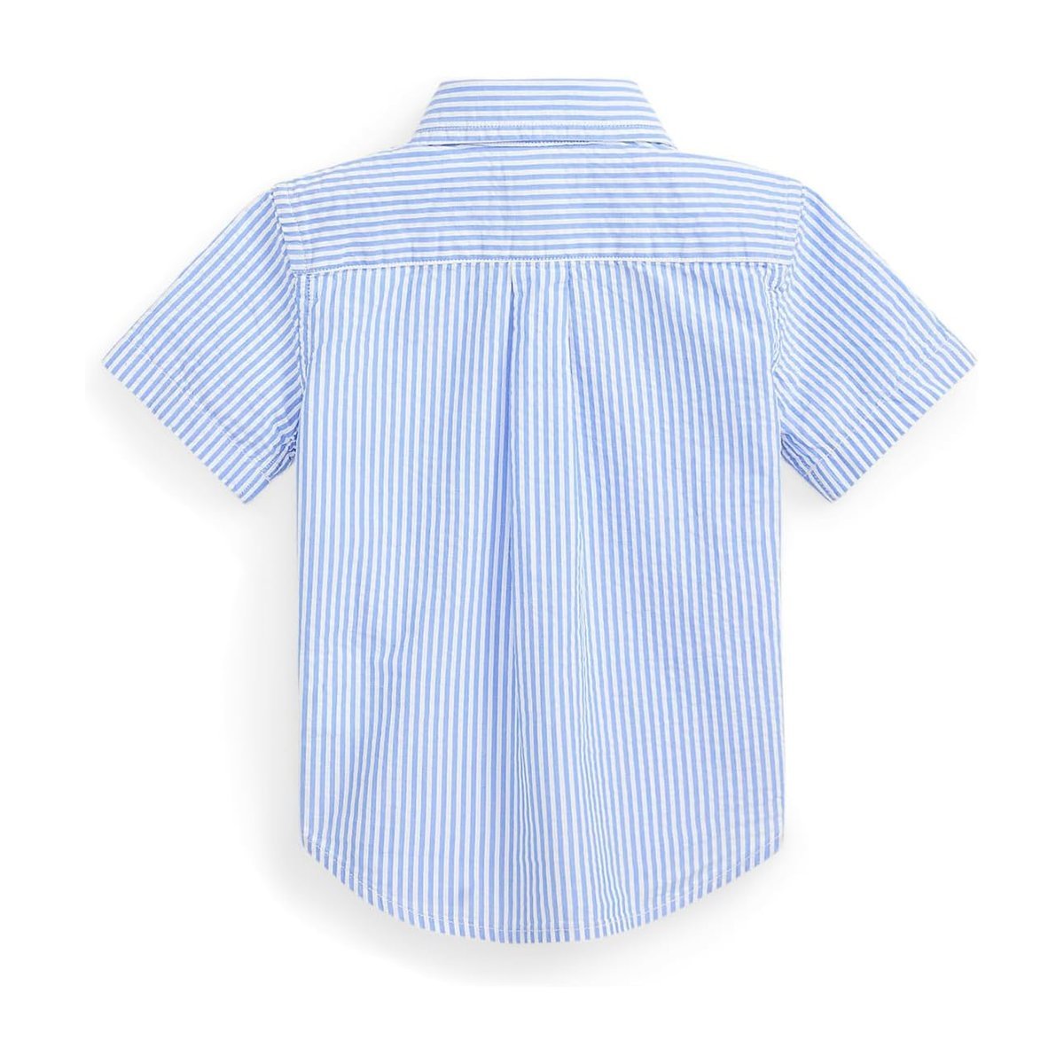 Camisa Ralph Lauren Striped Cotton Seersucker () — Blanco