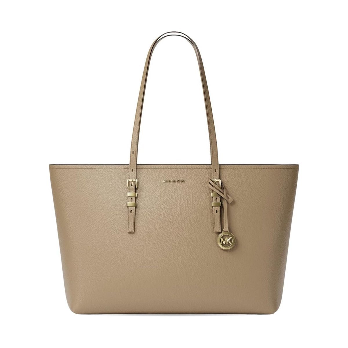 Bolso Michael Kors Quinn Large East West Zip Tote — Husk