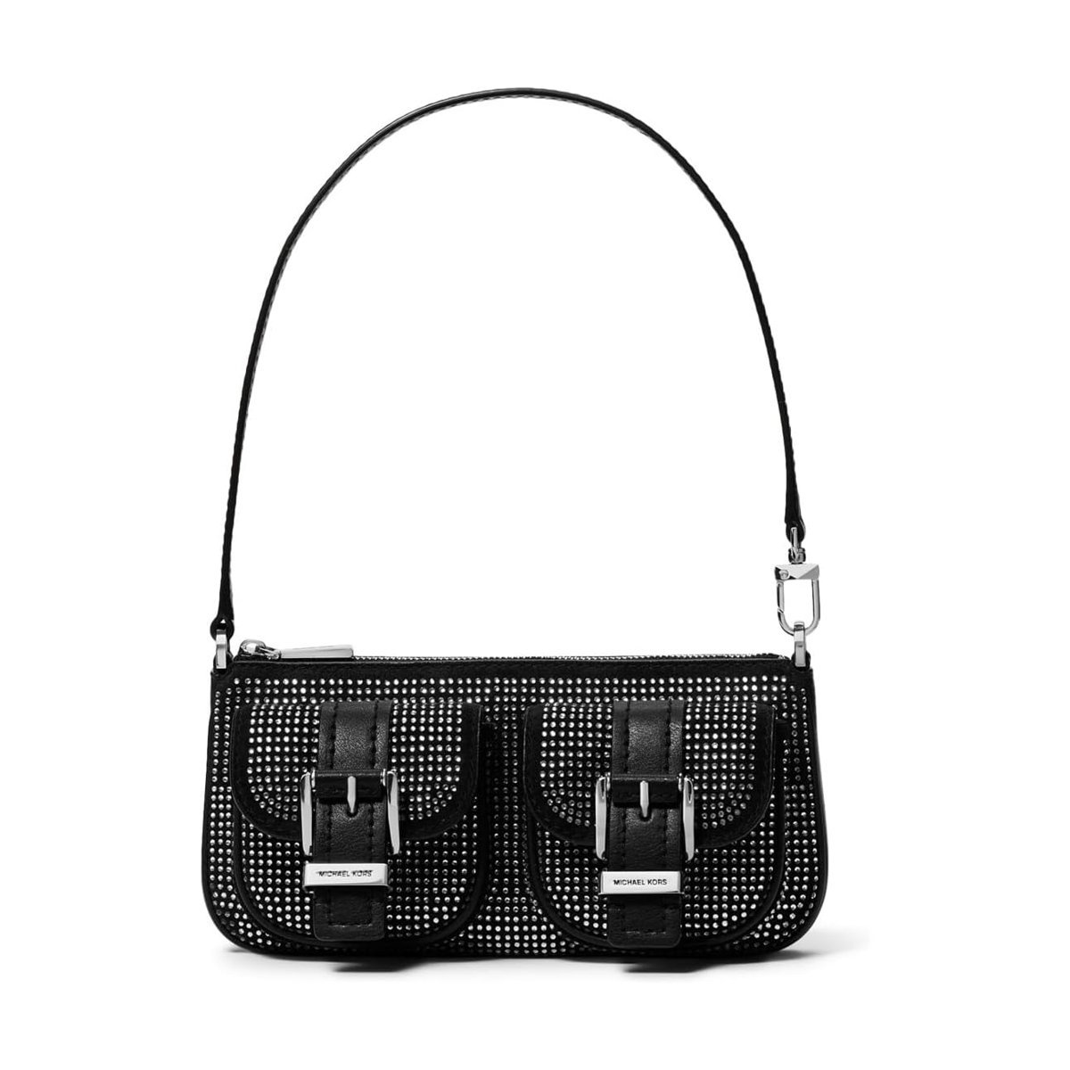 Cartera Michael Kors Zoe Small Convertible Pouchette — Negro