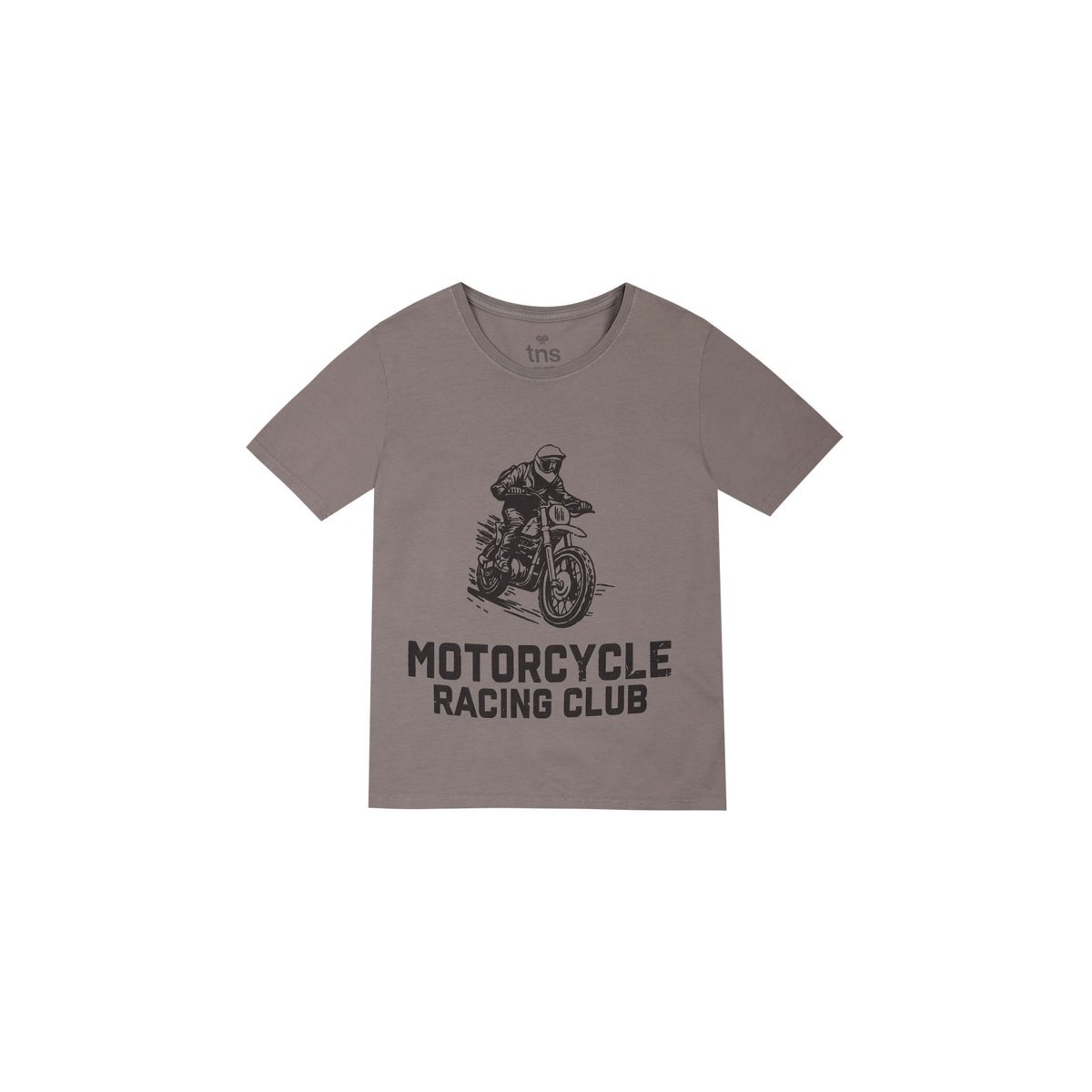 Camiseta gris con estampado frontal para niño Tennis