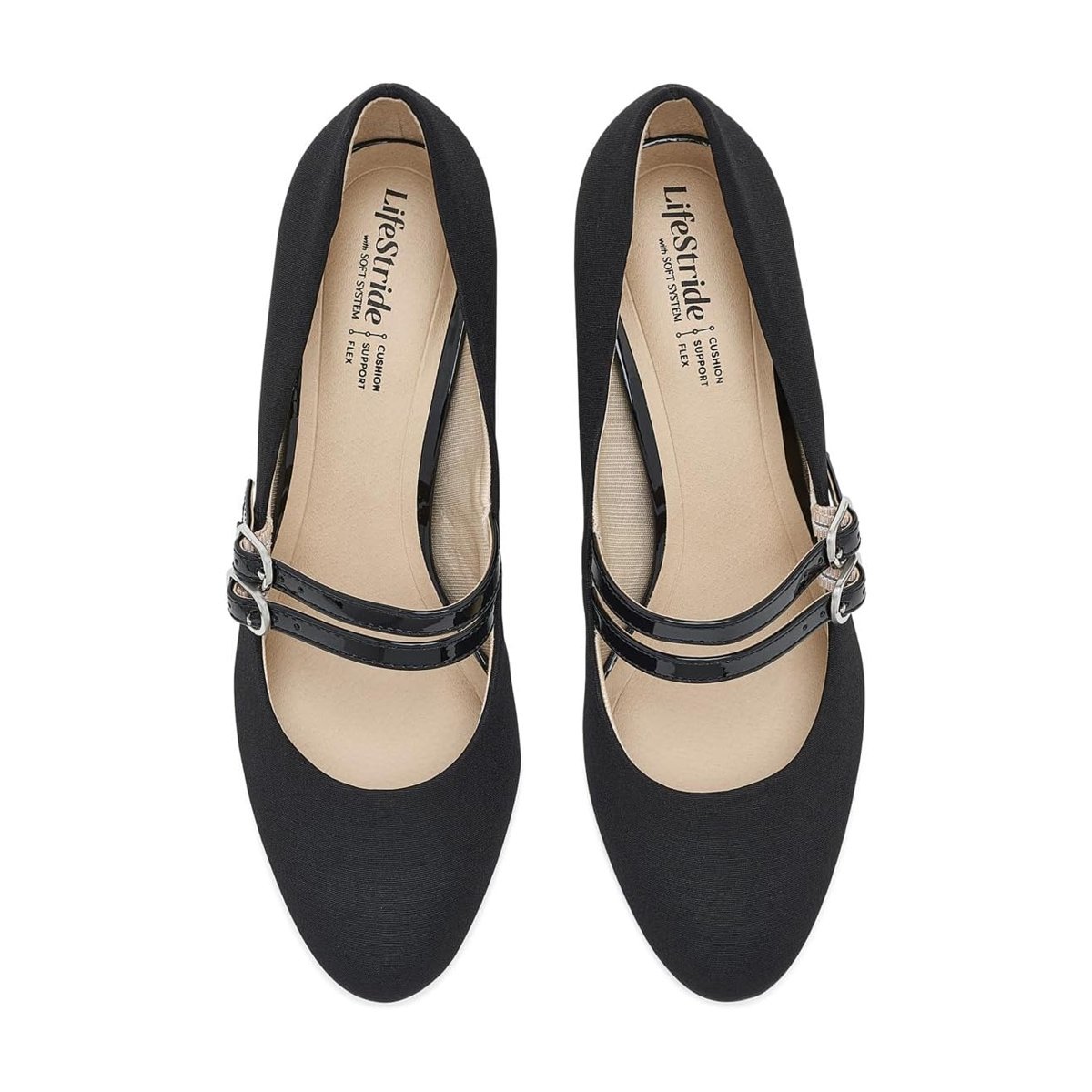 Zapatos de vestir . Lifestride True Block Mary Jane — Negro