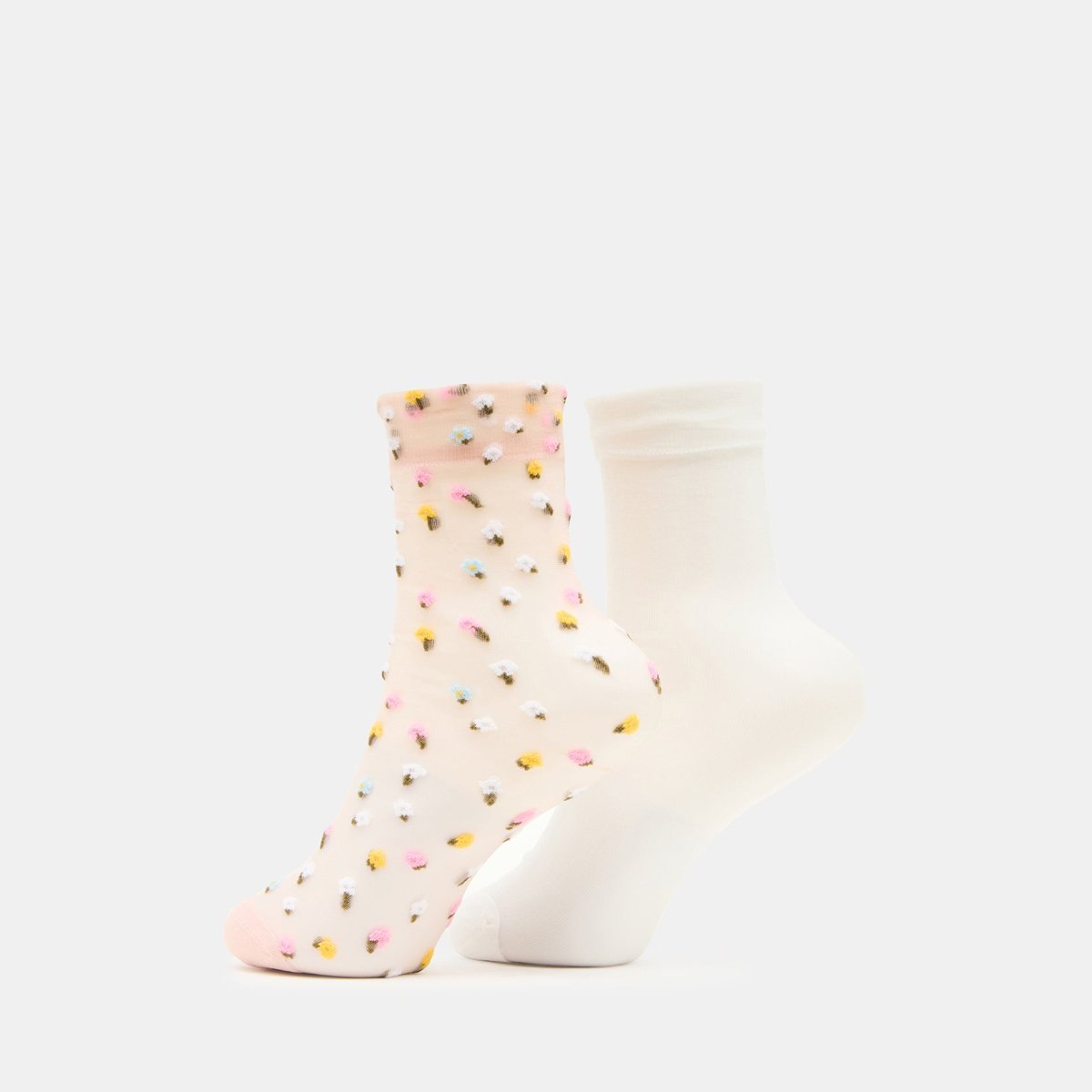Medias Steve Madden 2 Wildflower Pack Tulle Blush — Ubls