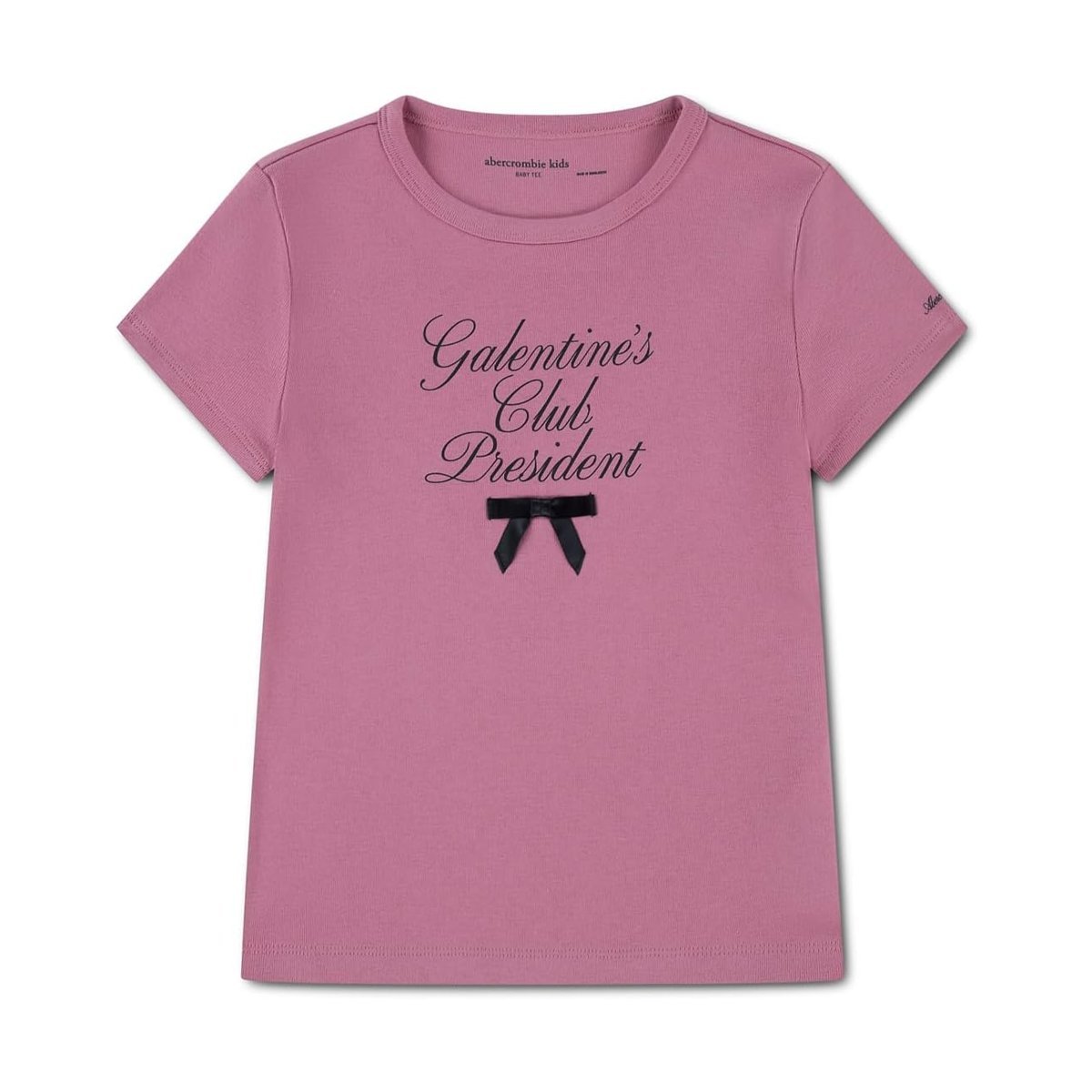 Camiseta Abercrombie & Fitch Galentine's Club () — Rosado