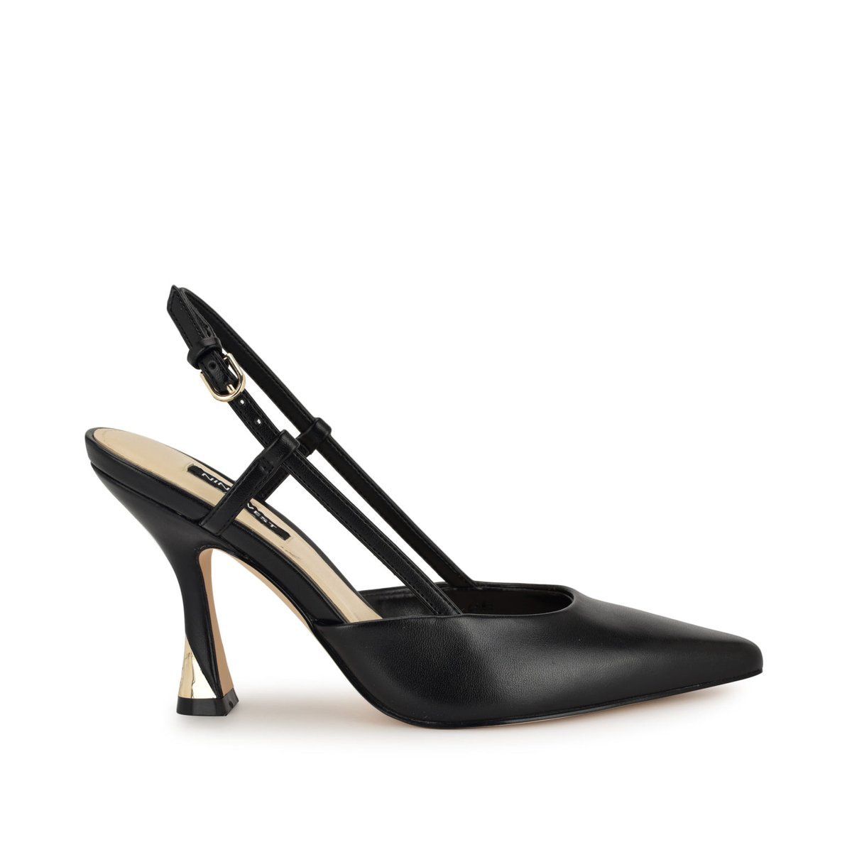 Vestido Nine West Vassa Pointy Toe Slingbacks — Negro